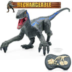 Remote Control Velociraptor Walking & Growling Glowing 3D Eyes