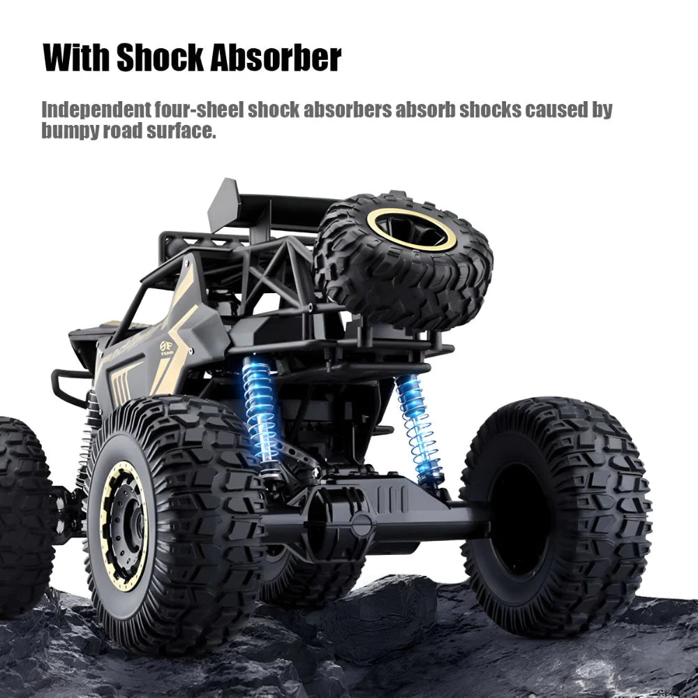 Remote-Controlled Monster Truck 4WD Metal Chassis High Speed