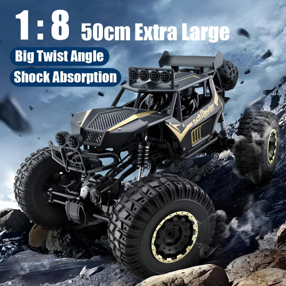Remote-Controlled Monster Truck 4WD Metal Chassis High Speed