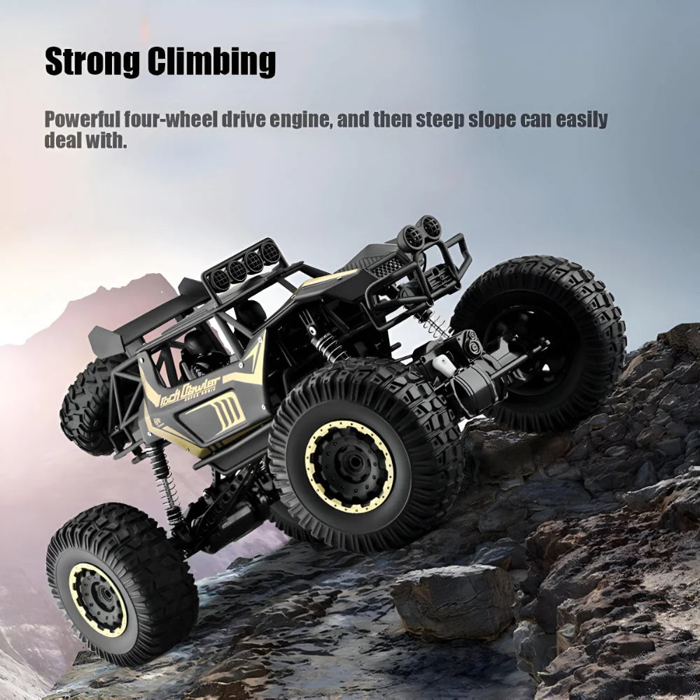 Remote-Controlled Monster Truck 4WD Metal Chassis High Speed