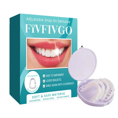 Removable Denture Adjustable Fit Reusable Natural Looking