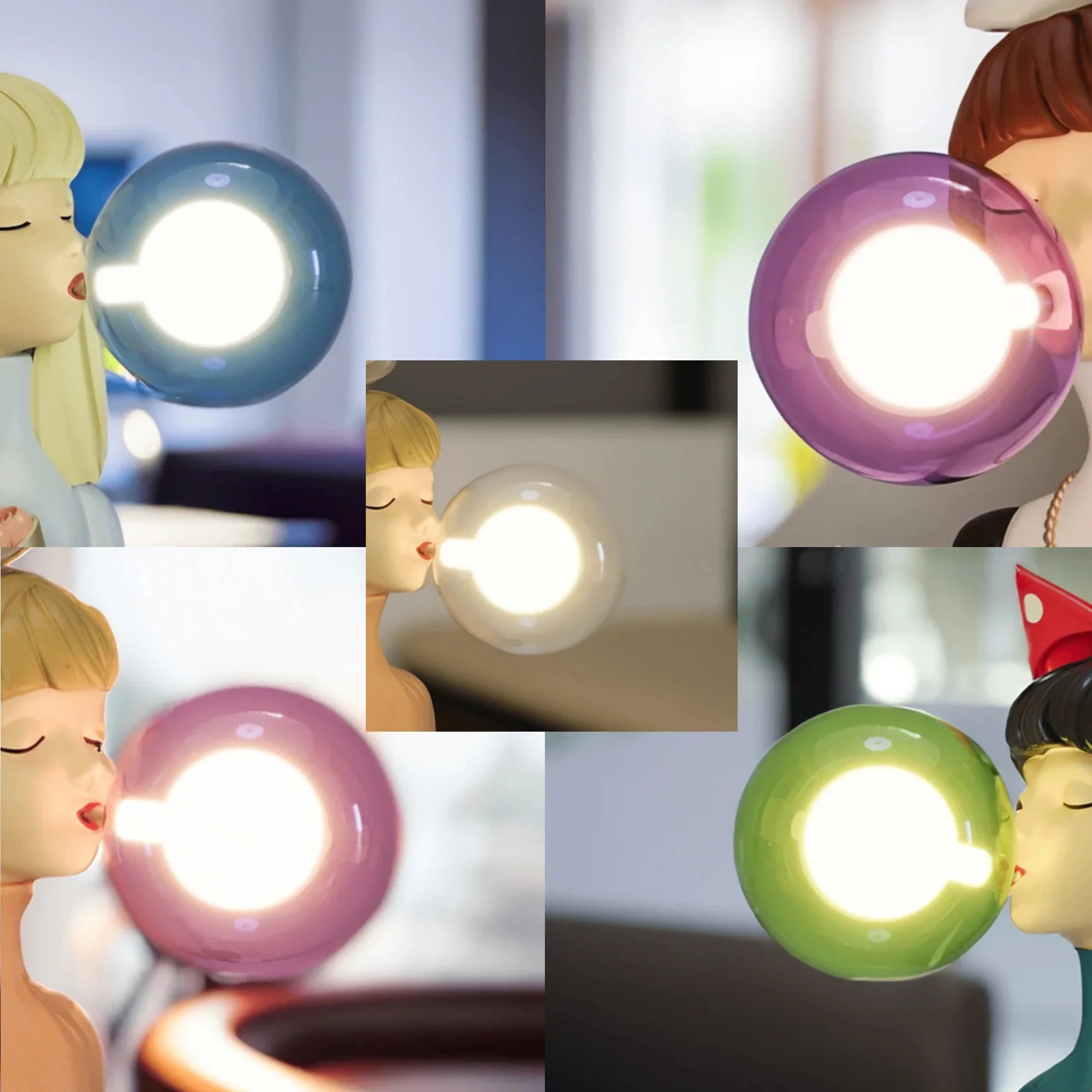 Replacement Glass Bubble Table Lamp Shade
