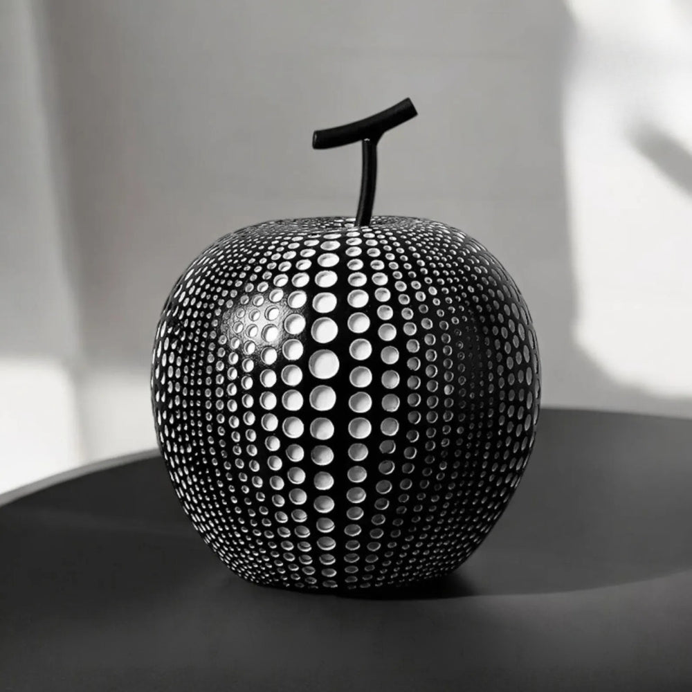 Resin Polka Dot Apple Sculpture (Compact)