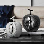 Resin Polka Dot Apple Sculpture (Compact)