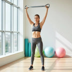 Resistance Band Figure-8 Molded Rubber Non-Slip Handles