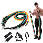 Resistance Band Set 11-Piece Multi-Level Handles & Ankle Straps