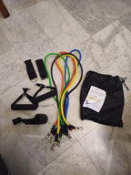 Resistance Band Set 11-Piece Multi-Level Handles & Ankle Straps