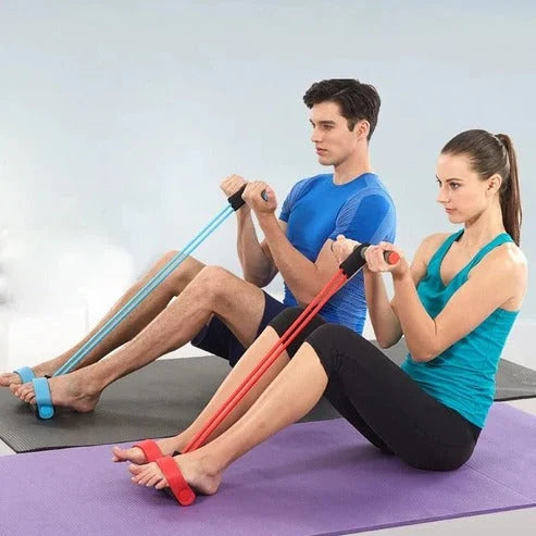Resistance Band Set Compact & Portable Includes Pedals
