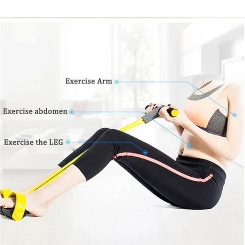 Resistance Band Set Compact & Portable Includes Pedals