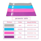 Resistance Band Set Four Levels Flat Loop Drawstring Bag