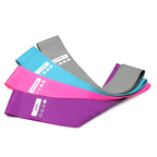 Resistance Band Set Four Levels Flat Loop Drawstring Bag