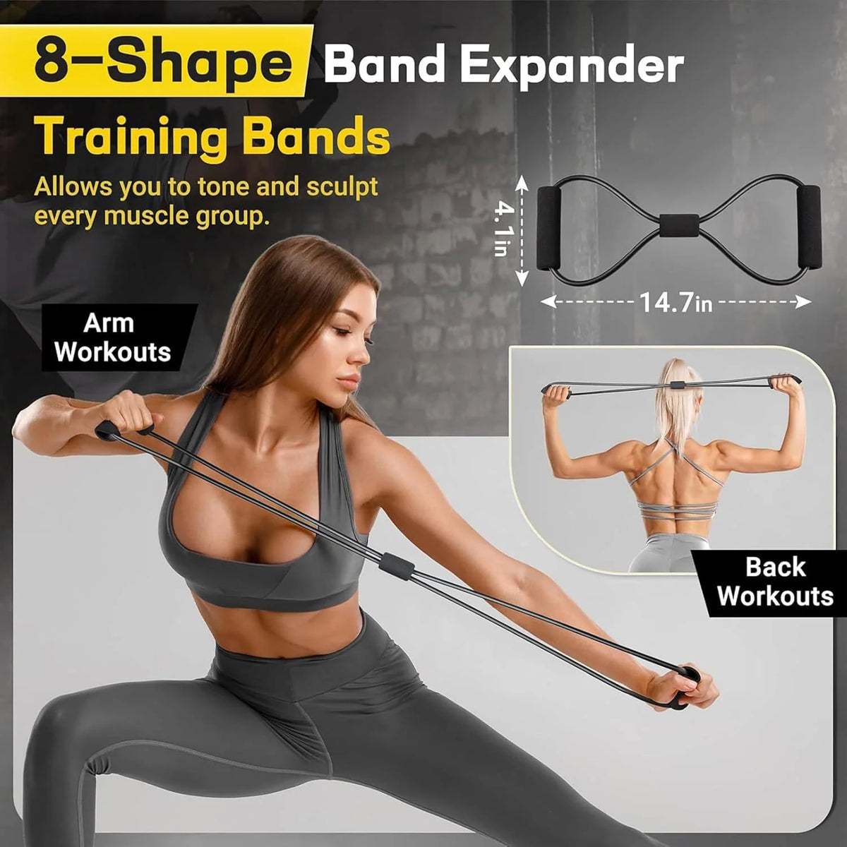 Resistance Band Set Up To 150 Lb Padded Handles