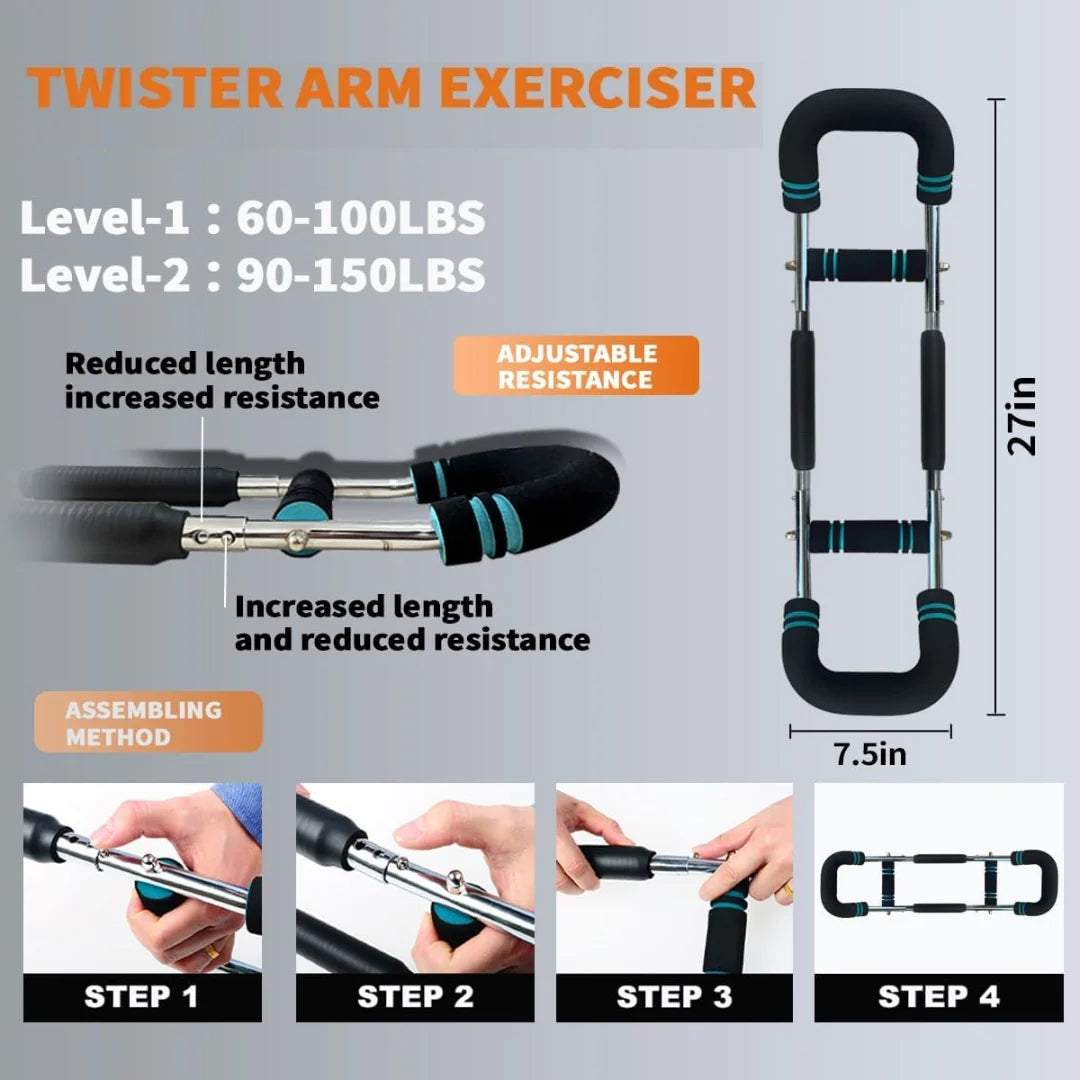 Resistance Trainer Adjustable Resistance Ergonomic Non-Slip Grips