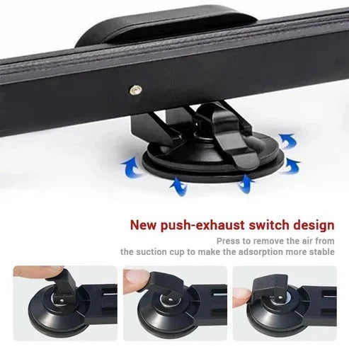 Retractable Car Sunshade Reflective Aluminum Adjustable 59-79 Inch Fit