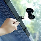 Retractable Car Sunshade Reflective Aluminum Adjustable 59-79 Inch Fit