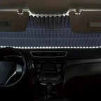 Retractable Car Sunshade Reflective Aluminum Adjustable 59-79 Inch Fit