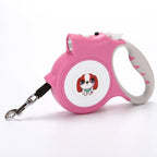 Retractable Dog Leash Automatic Traction 16.4-Foot & Tangle-Free