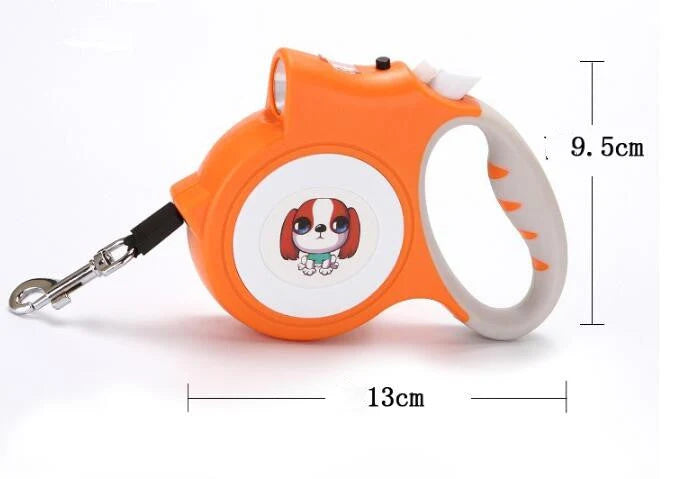 Retractable Dog Leash Automatic Traction 16.4-Foot & Tangle-Free