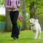 Retractable Dog Leash Ergonomic Grip Tangle-Free Lock