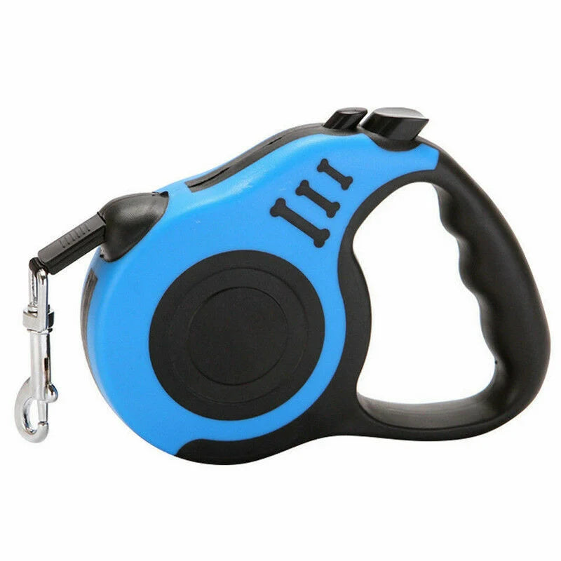 Retractable Dog Leash Ergonomic Grip Tangle-Free Lock