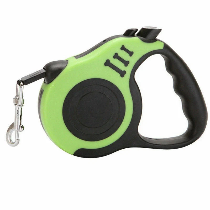 Retractable Dog Leash Ergonomic Grip Tangle-Free Lock