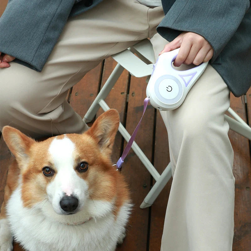 Retractable Dog Leash One-Hand Brake & Auto Retract