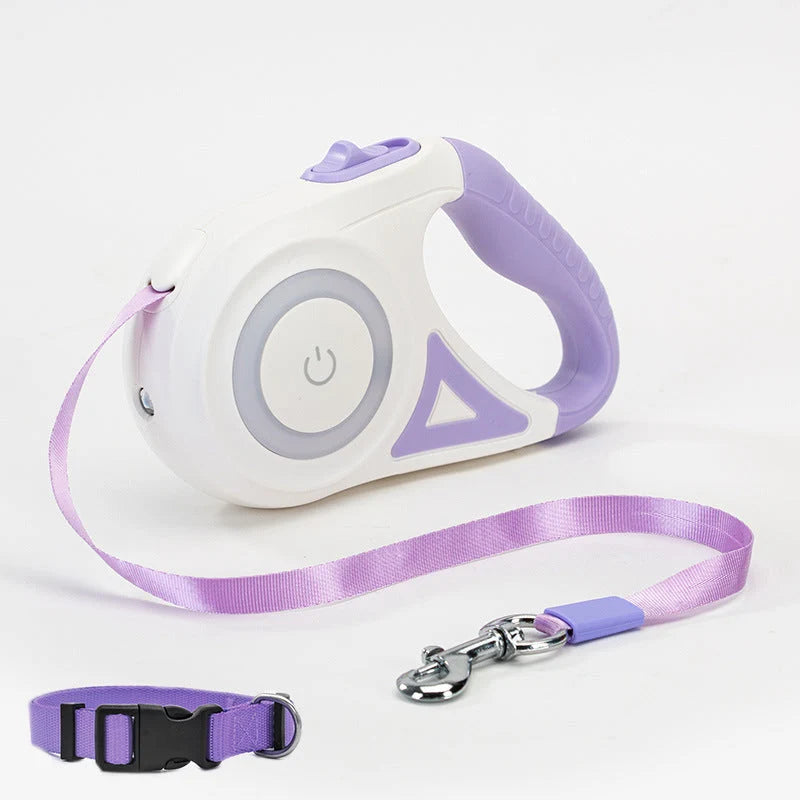 Retractable Dog Leash One-Hand Brake & Auto Retract