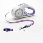 Retractable Dog Leash One-Hand Brake & Auto Retract