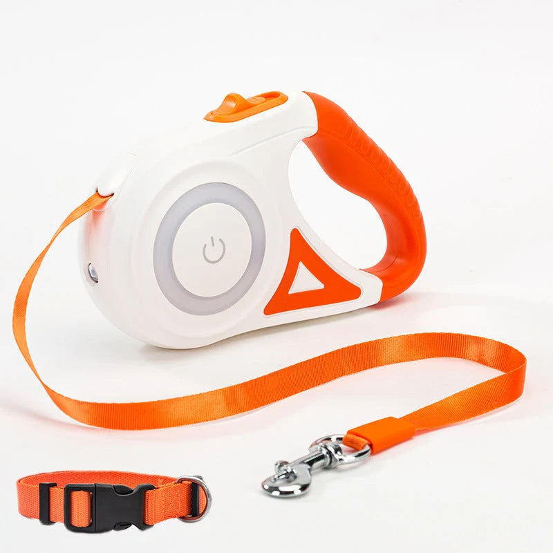 Retractable Dog Leash One-Hand Brake & Auto Retract