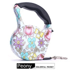 Retractable Leash 16.4 Ft Lightweight Patterned Strap