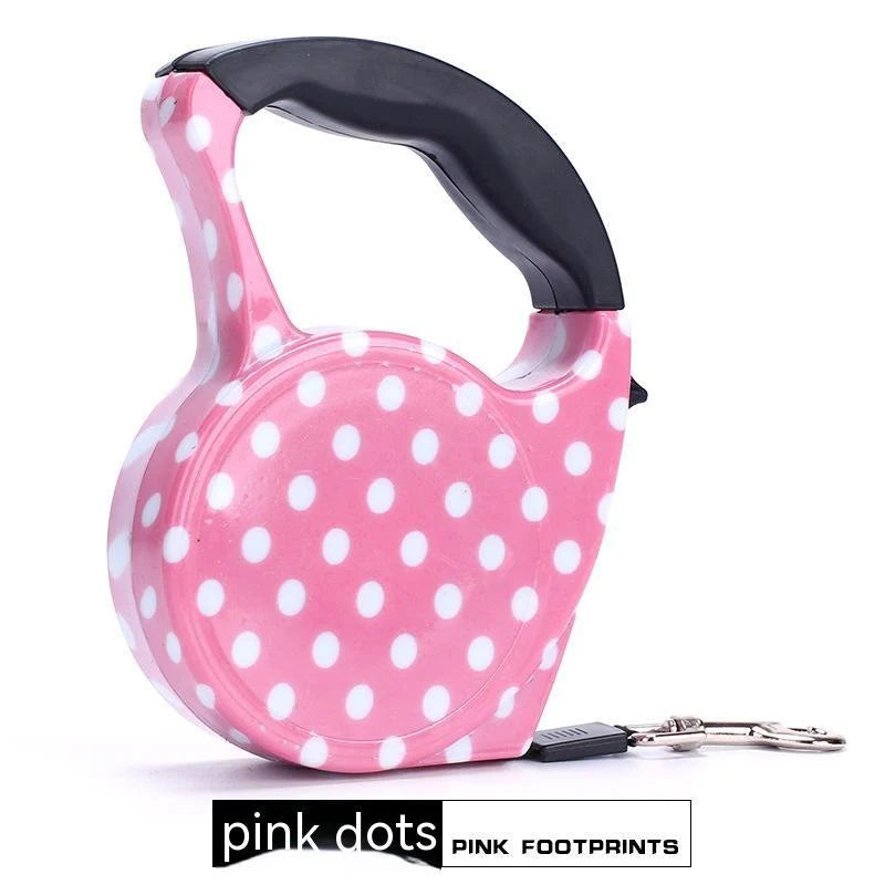 Retractable Leash 16.4 Ft Lightweight Patterned Strap