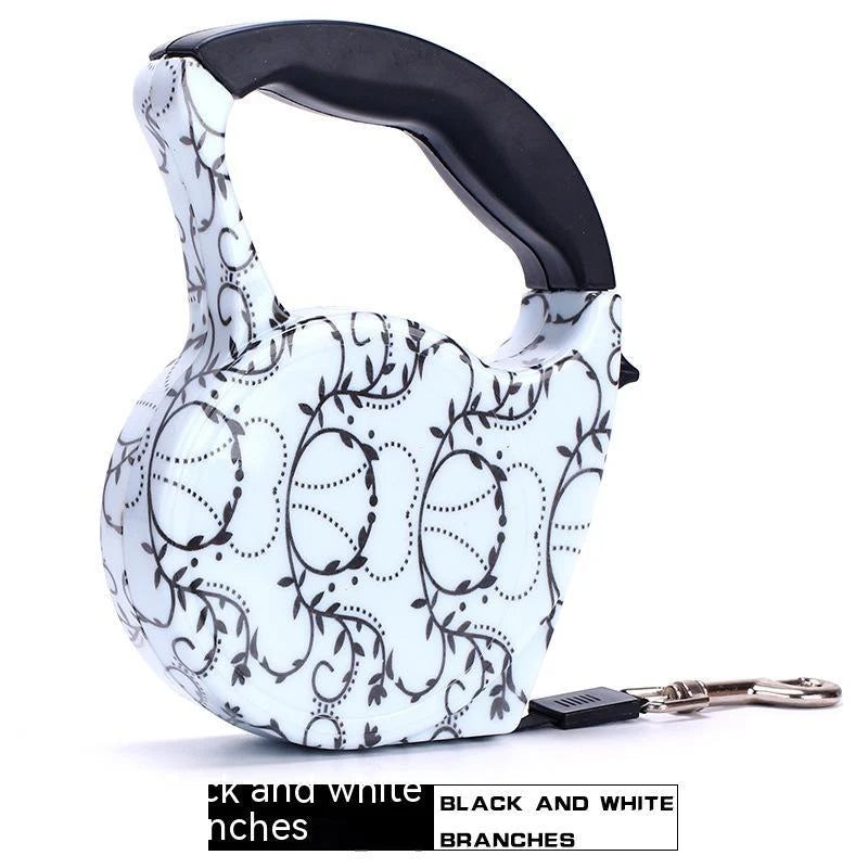 Retractable Leash 16.4 Ft Lightweight Patterned Strap