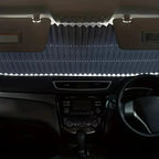 Retractable Windshield Sunshade One-Hand Operation Reflective Adjustable 59-79 In