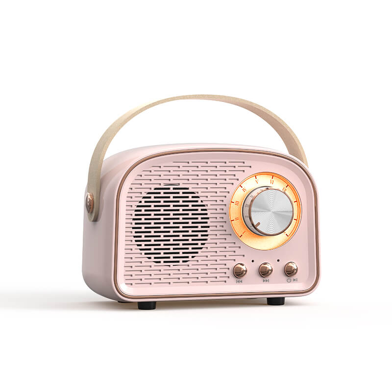 Retro Bluetooth & FM Portable Speaker (8-Hour Battery)