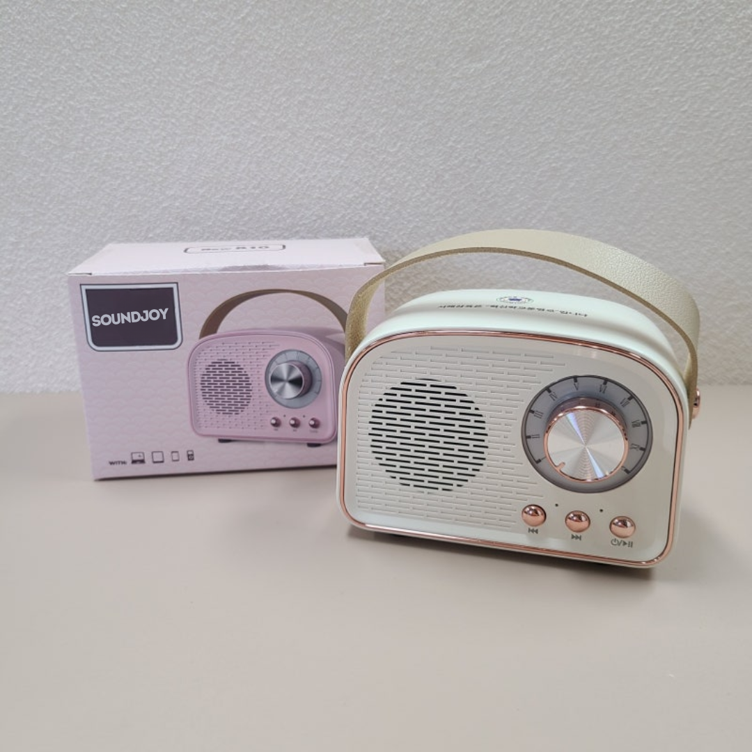 Retro Bluetooth & FM Portable Speaker (8-Hour Battery)