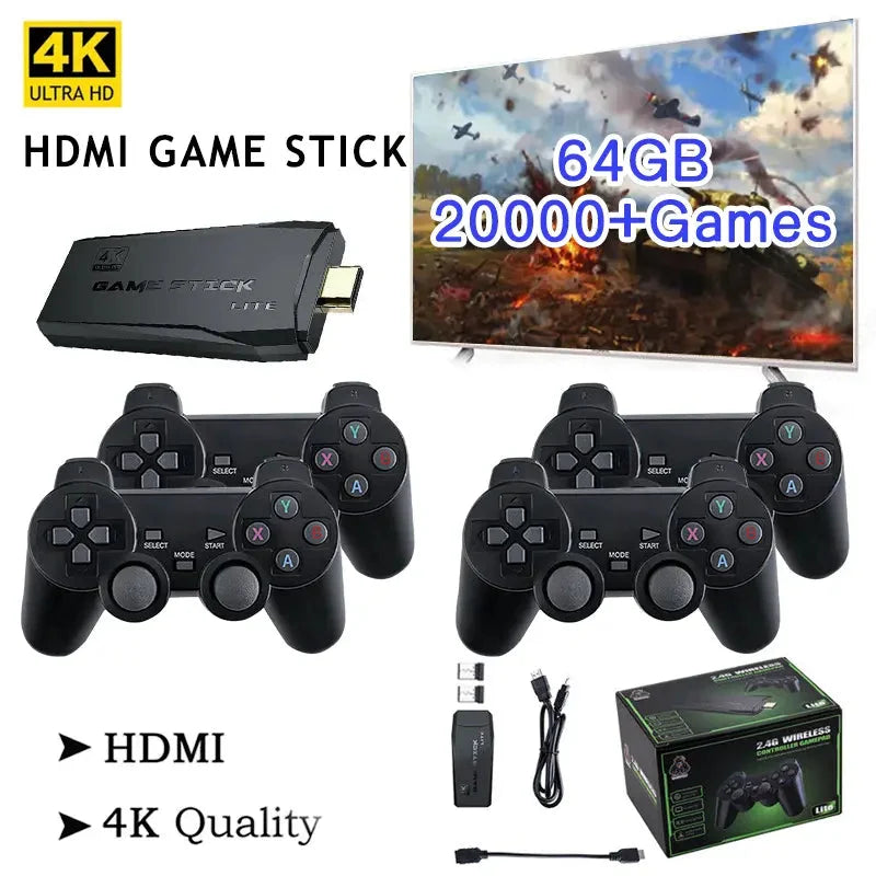 Retro Game Console 20,000 Games Wireless Controllers