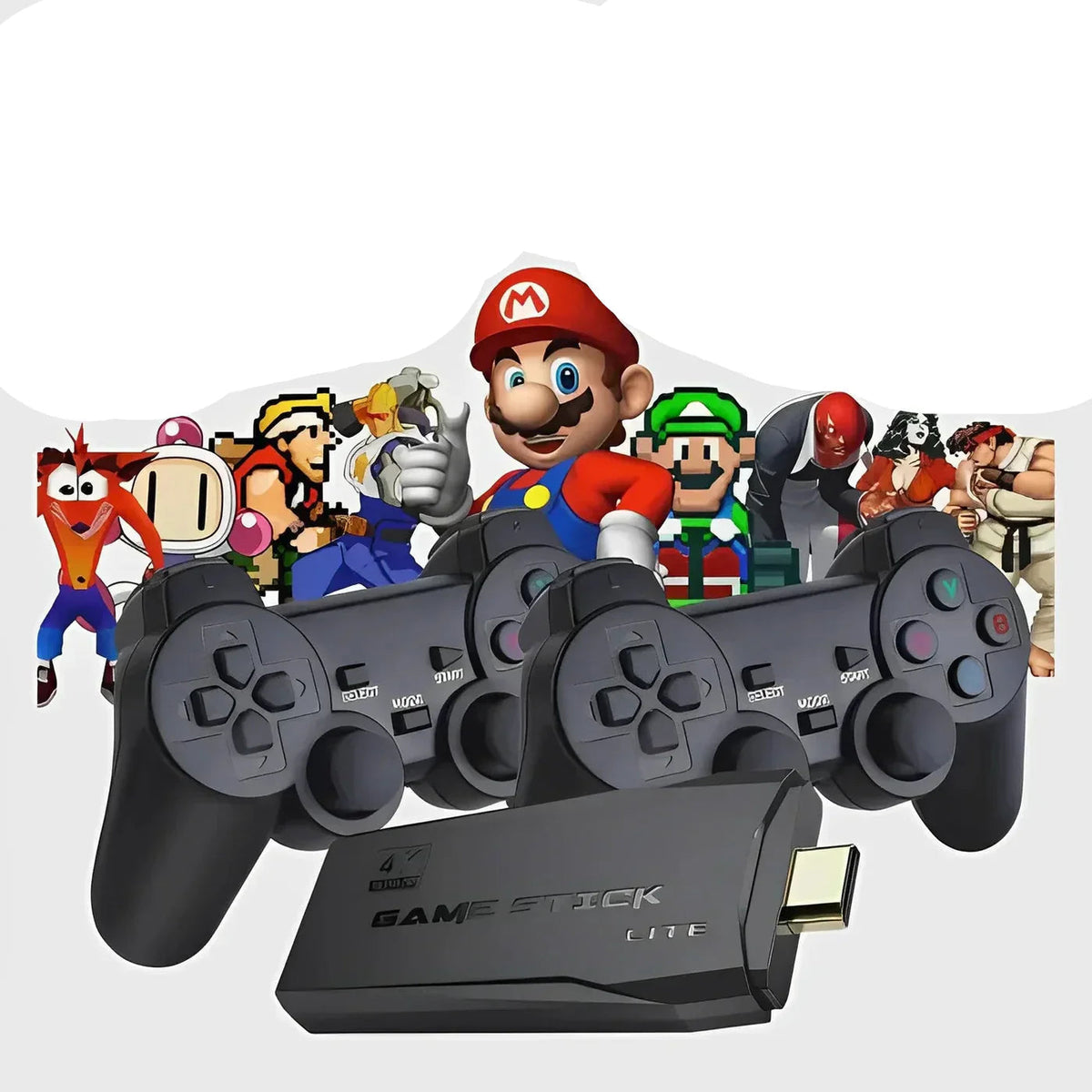 Retro Gaming Console 20,000 Classic Games 4K Wireless Controllers