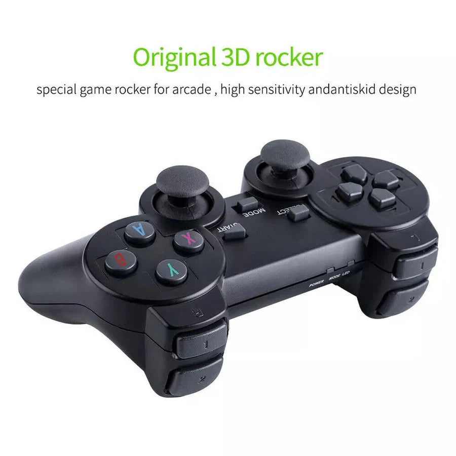 Retro HDMI Game Stick 4K Preloaded Games & Wireless Controllers