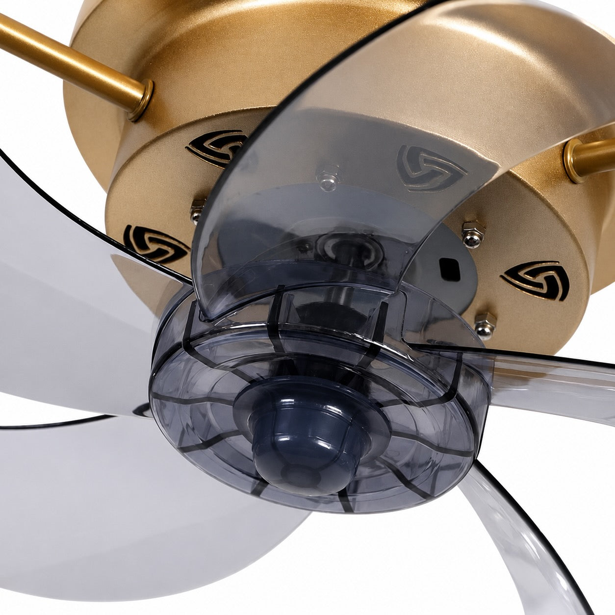 Retro Tri-Color LED 3-Speed Flush Mount Ceiling Fan