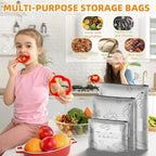 Reusable Food Bags Aluminum Foil Lined Airtight Seal
