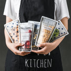 Reusable Food Storage Bags Double-Seal Airtight Labeling Pocket