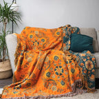 Reversible 100% Cotton Gauze Throw Blanket