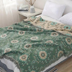 Reversible 100% Cotton Mandala Blanket (All-Season)