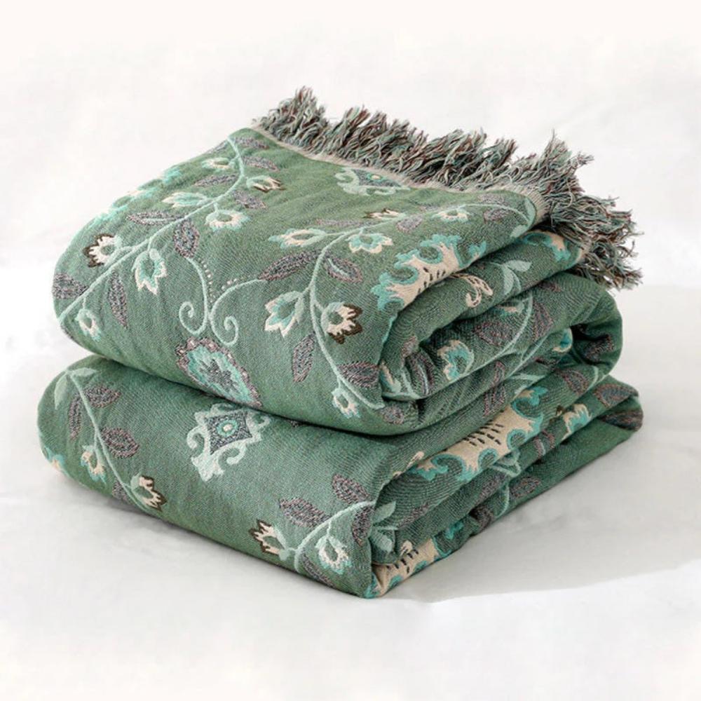 Reversible 100% Cotton Mandala Blanket (All-Season)