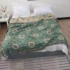 Reversible 100% Cotton Mandala Blanket (All-Season)