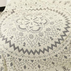 Reversible 100% Cotton Mandala Blanket (Machine Washable)