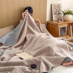 Reversible 100% Cotton Matelassé Blanket