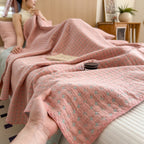 Reversible 100% Cotton Matelassé Blanket