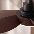 Reversible 6-Speed DC Flush Mount Ceiling Fan (Integrated LED)