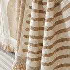 Reversible Chenille Wavy Stripe Sofa Cover